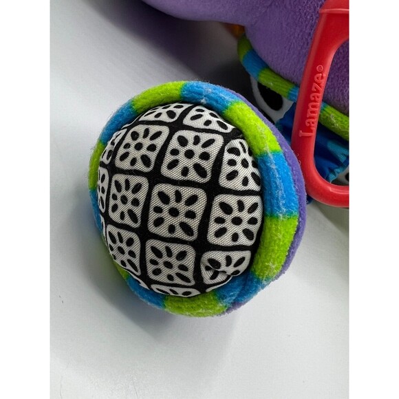 Lamaze Baby Toy Plush Hippo Purple Hanging Toy Rattles Teethers Crinkles Sensory - Picture 11 of 16